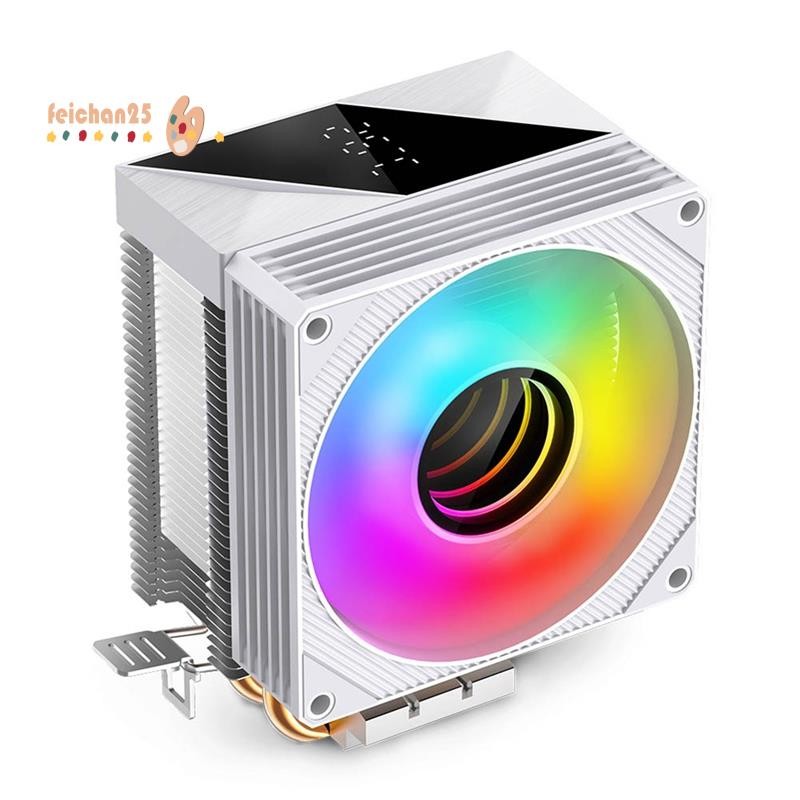 KF200 CPU Cooler ARGB Ventilador Silencioso 2 Tubos De Calor Radiador De Ar Para LGA1700 1200 115X AM4 AM5 Processador P