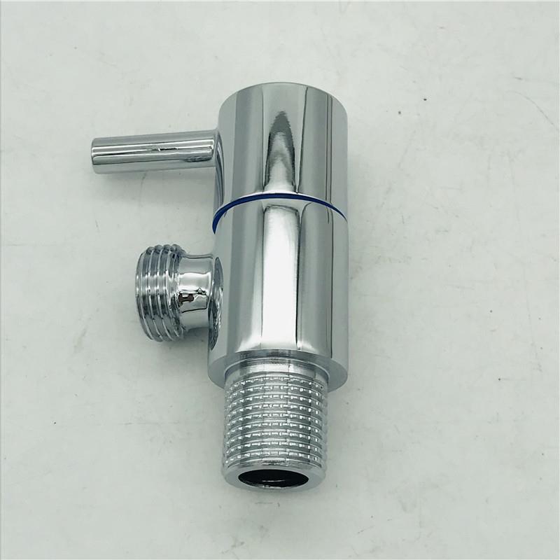 Válvula triangular de 4 pontos para cozinha, banheiro, água quente e fria, aquecedor de água, entrada de água, válvula d