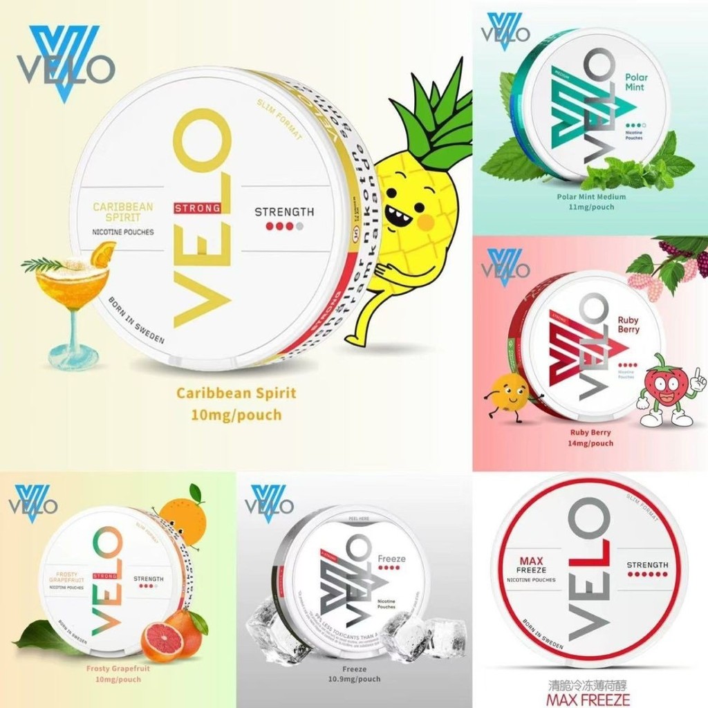 Suécia importado Snus boca saco série VELO anel labial branco substituir ferramenta útil refrescante refrescante Naswar