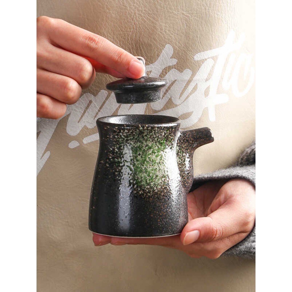 Criativo japonês Retro de alto valor antigo cerâmica tempero pote pimenta Shaker cozinha japonesa tempero garrafa sabor