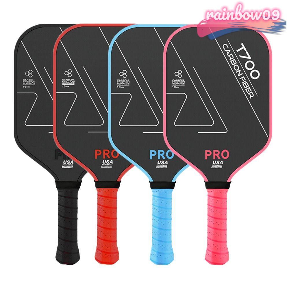 RAINBOW09 1 Peça De Pás De Pickleball , Raquetes De Fibra De Carbono T700 , Remo De Bola De Picles Confortável