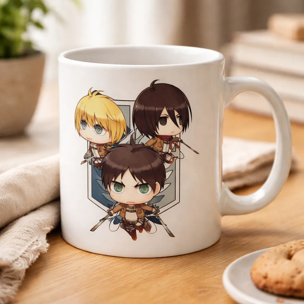 Caneca Shingeki No Kyojin Attack On Titan Branco Shingeki No Kyojin5