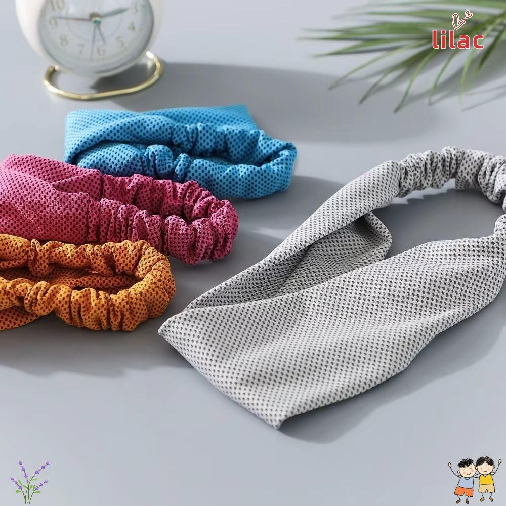 LILAC Faixa De Cabeça Esportiva , Elástica Respirável E Absorvente De Suor Fitness De Secagem Rápida Para Ioga