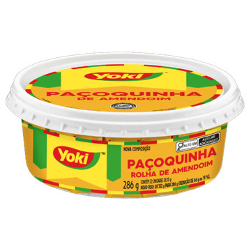 Paçoquinha Rolha Yoki Pote 286g