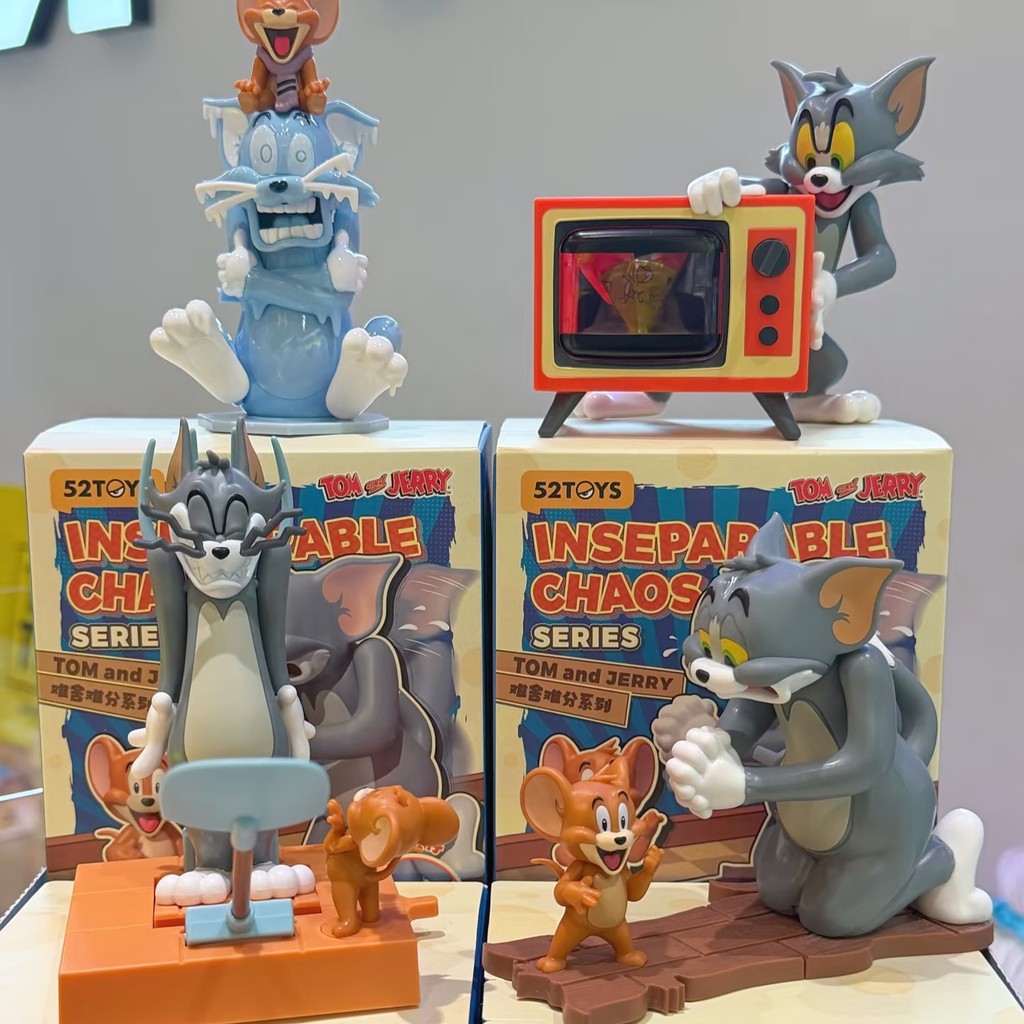 52 BRINQUEDOS TOM e JERRY Cat e JERRY Hardhouse Série de dificuldade Caixa misteriosa Brinquedo infantil Decor