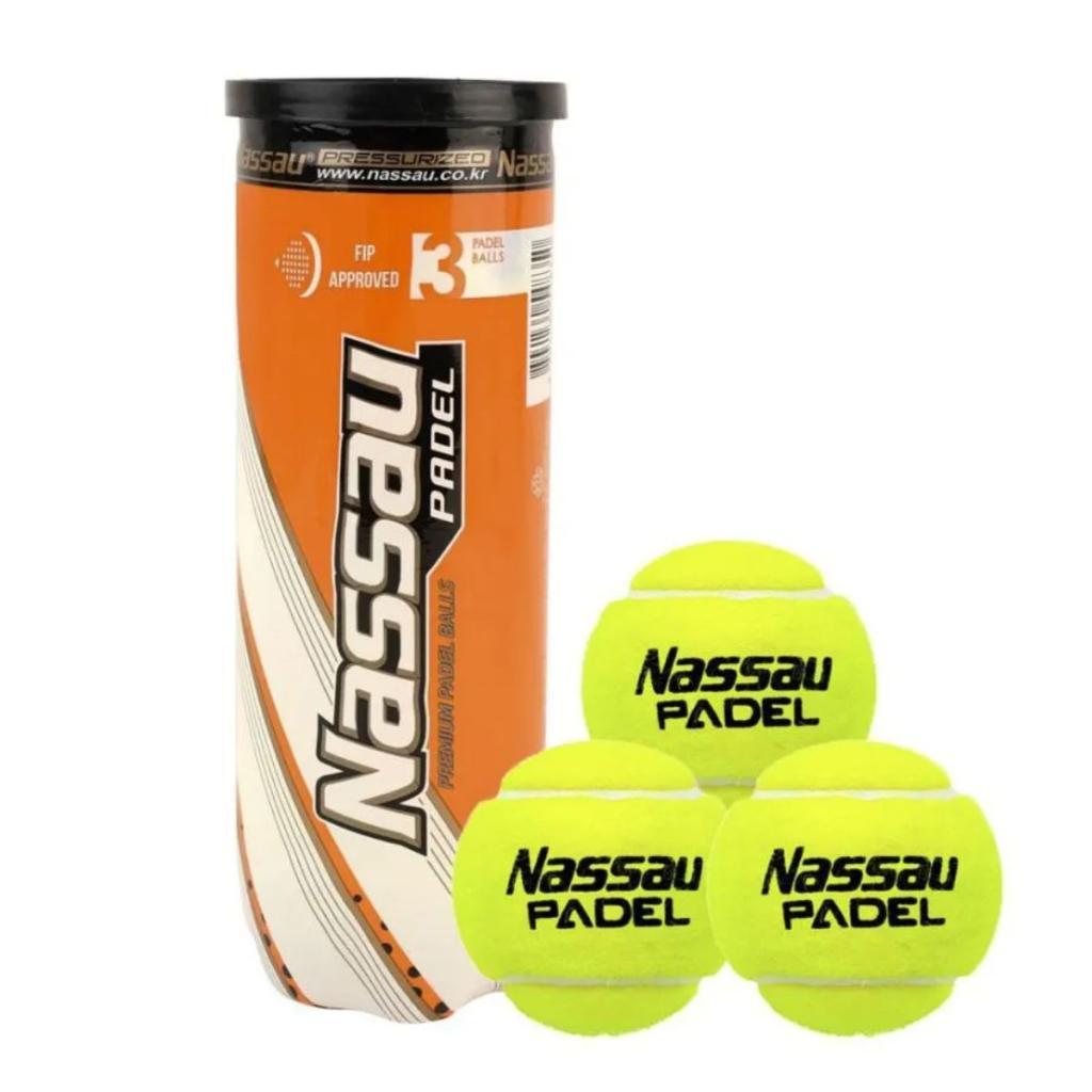 Bola de Padel Nassau Tubo com 3 Bolas