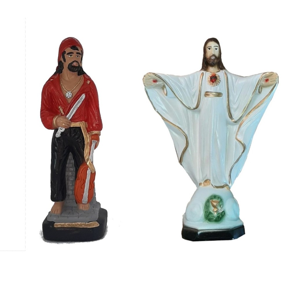 Imagem Cigano Violino+ Orixá Oxalá Candomblé Umbanda Estátua
