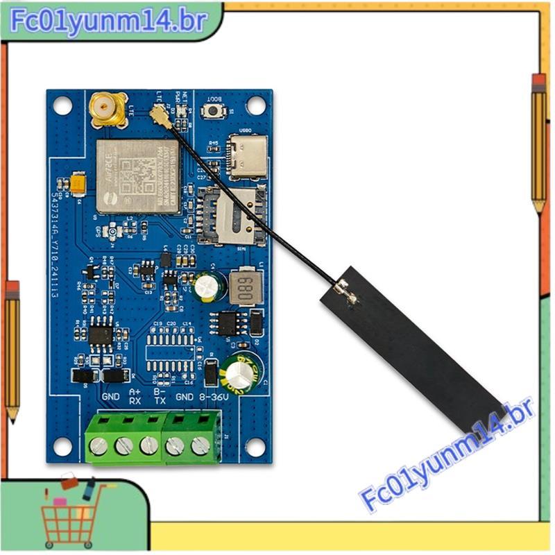 Módulo Air780E 4G Para RS485 DTU De Transmissão De Dados USB5V/DC8-36V Suporte Em Firmware E Desenvolvimento LUATOS