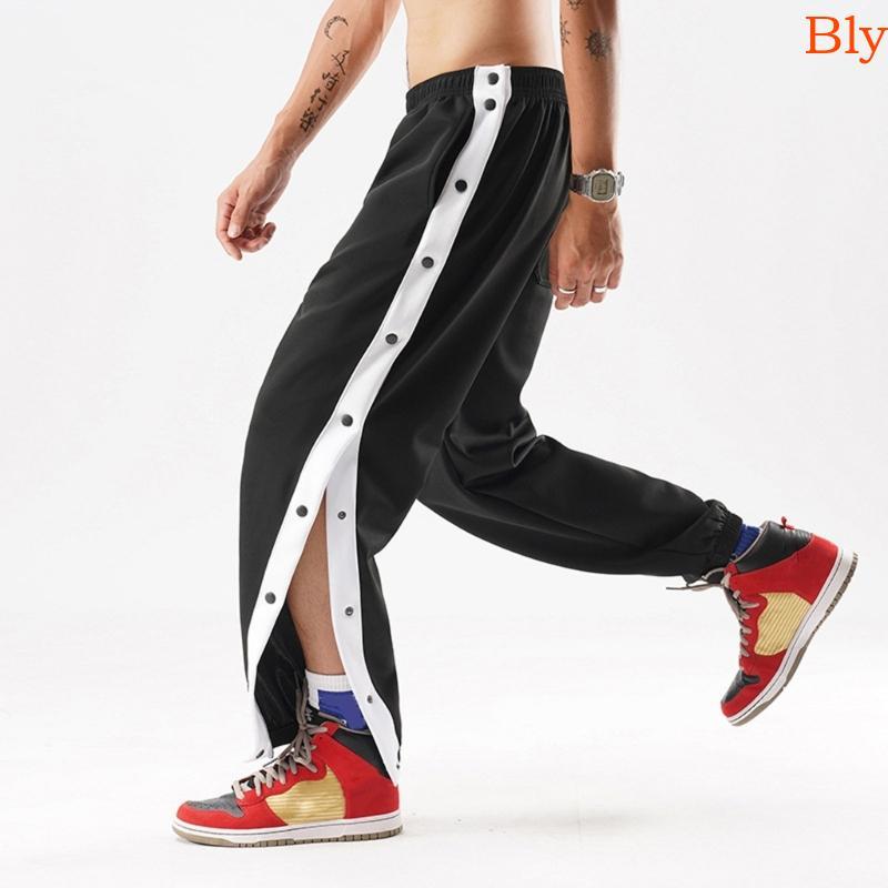 Calça De Moletom Masculina Bly Rasgada , Basquete , Corrida Atlética Com Bolsos