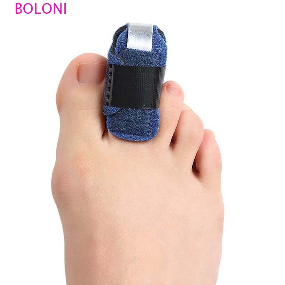 BOLONI Toe Splint Artrite Joint Support Alumínio Fratura Care Tools Cinta De Correção De Pé