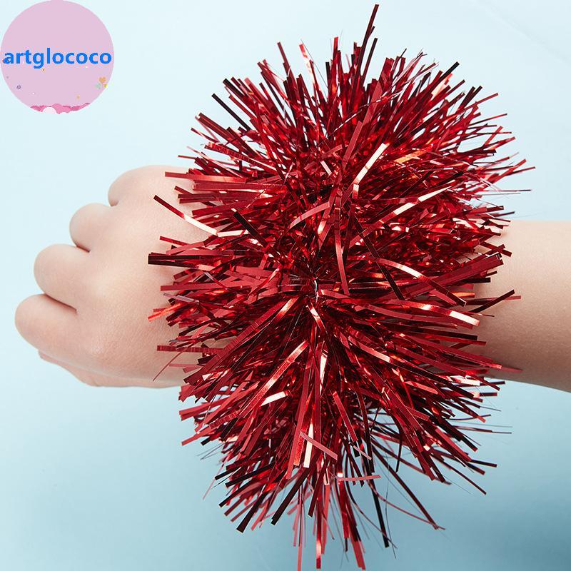Artglococo 2 Peças Aplicar Aos Pompons De Jogo Esportivo 7 Estilos Torcendo Flor Bola Desempenho Dança Pulso Jogos Espor