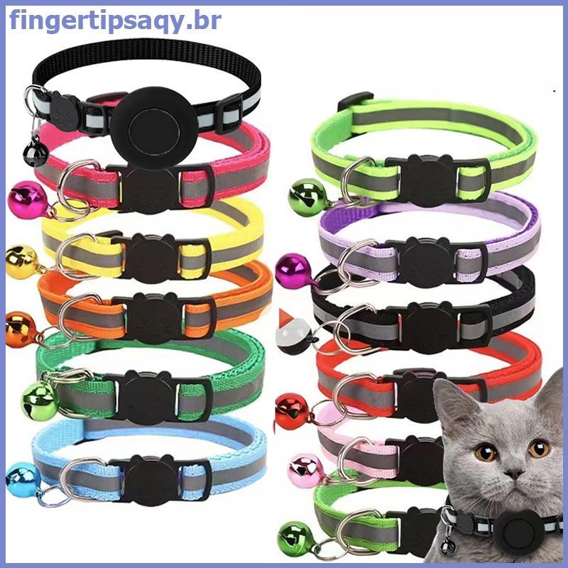 FINGE Pet GPS Traer Com Sino Bonito Reflexivo Noite Gato Endereço Pegada Colar Pingente Traing Cão Pássaro Anti-Perdido