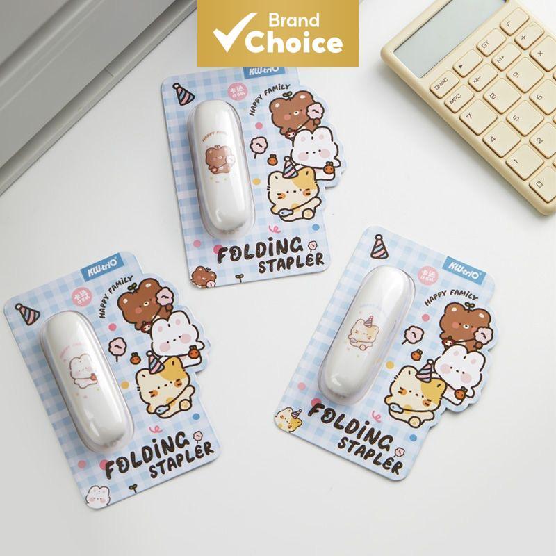 KW-triO 1 peça grampeador leve e portátil que pode grampear 10 folhas de papel A4 de uma vez. Ferramenta para fazer