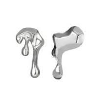 Brincos de gota menina Retro brincos de gota moda Irregular brincos de prata feminino