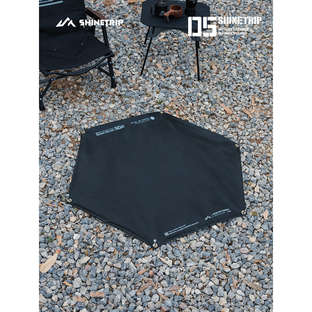 Mountain Fun Outdoor 05 Series Silicone Pano à prova de fogo Camping Churrasco Pano à prova de fogo Resistente a altas t