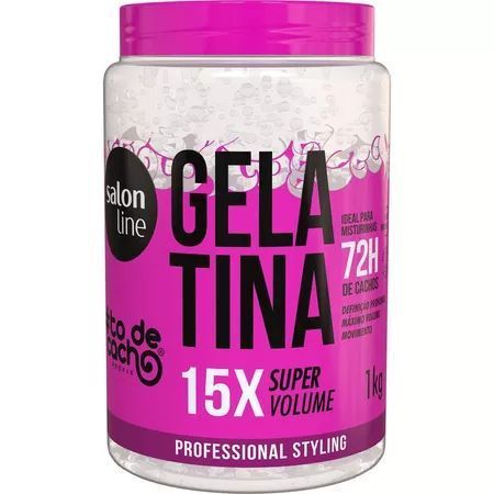 Gelatina Salon Line #TodeCacho Super Volume 1kg | Definição, Volume e Controle do Frizz