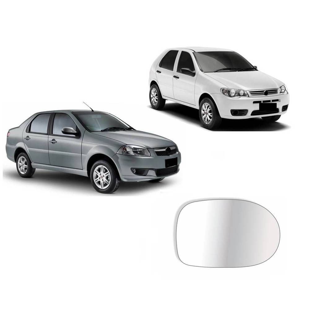 Lente Retrovisor  Com Base Palio Economy 11 a  16 Siena 11 a