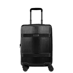 Mala de Viagem Bordo 10kg ABS com Rodas 360° Croma - Preto
