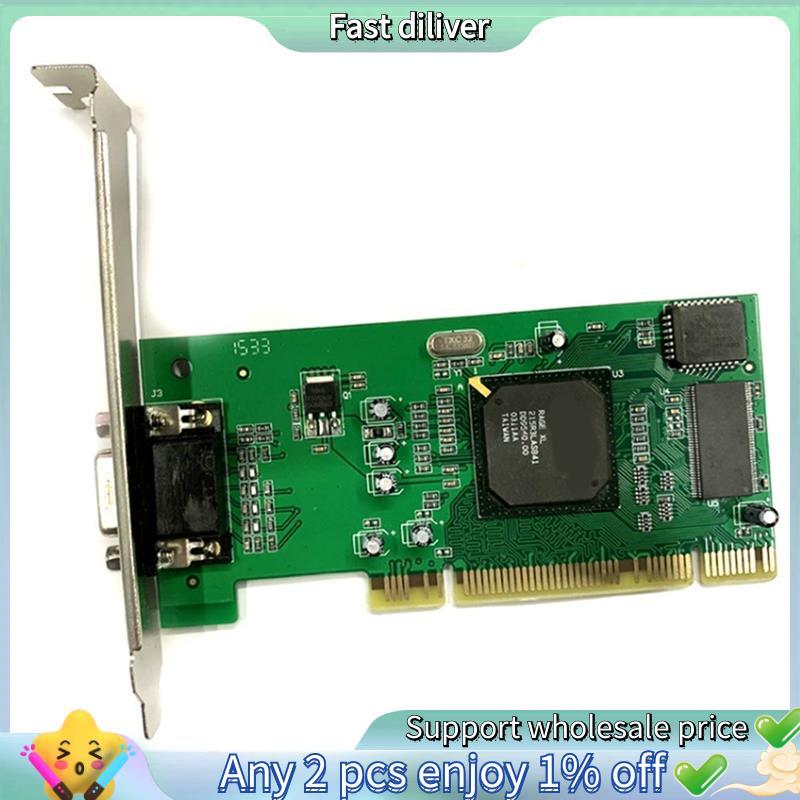 Para ATI Rage XL Compatível VGA PCI Placa Gráfica 8MB 32 Bits Computadores Desktop Multi Display Suporte Acessório