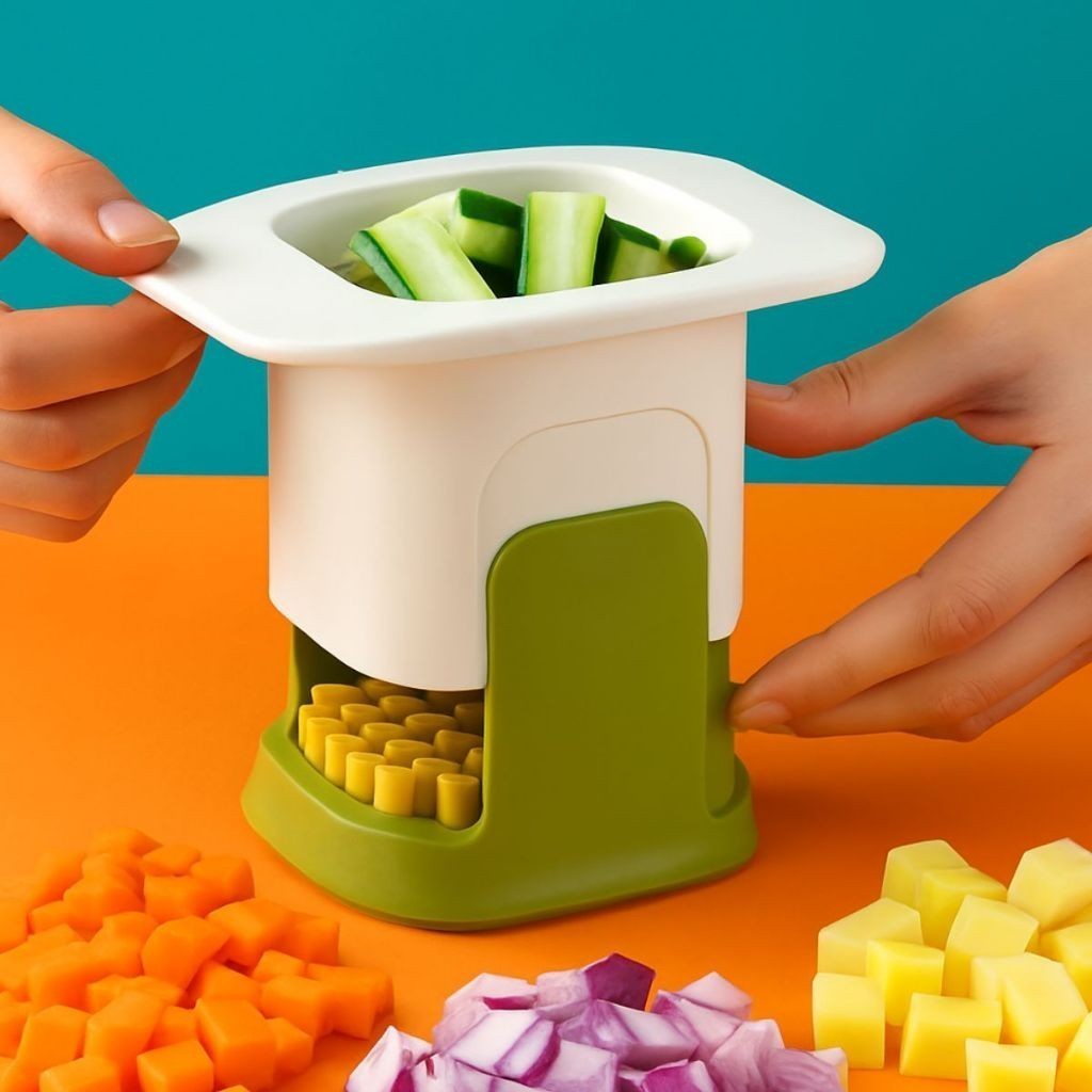 Cortador de Legumes Manual Fatiador Multifuncional para Saladas Vegetais e Frutas