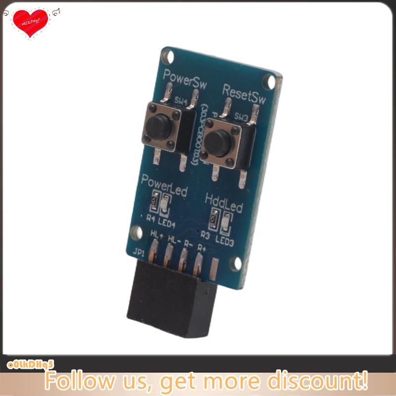 Placa De Teste De Inicialização Da-Mãe PC_Boot_Mini Botão Liga/Desliga Do PC De 9 Pinos Para