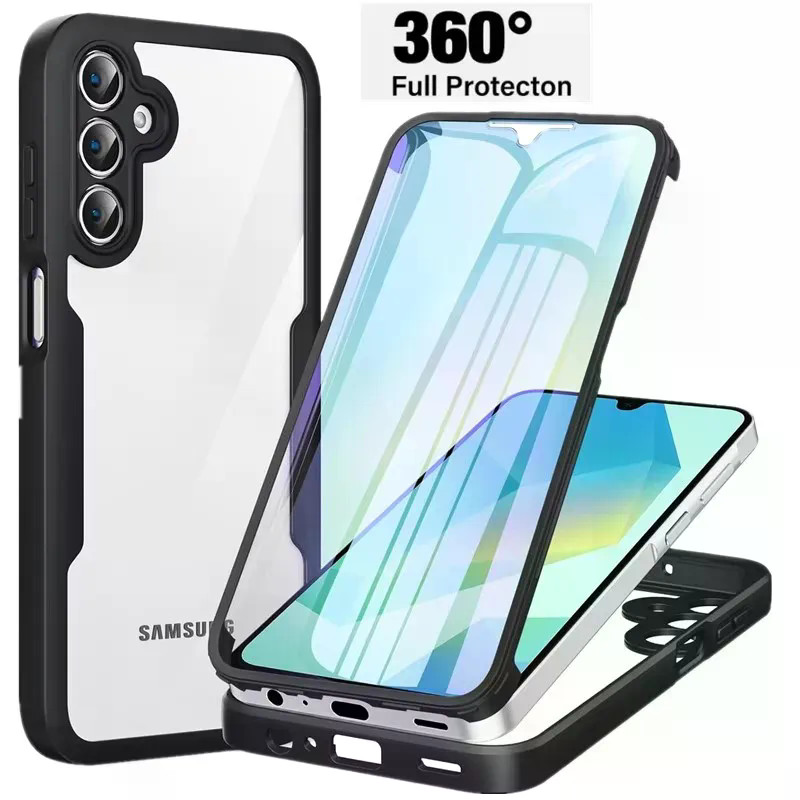 Capa Para Samsung A57 A37 A17 A56 A36 A26 A16 A07 A06 A55 A35 A15 A14 A24 A34 A54 A13 A23 A53 A52 360 Dupla Face À Prova