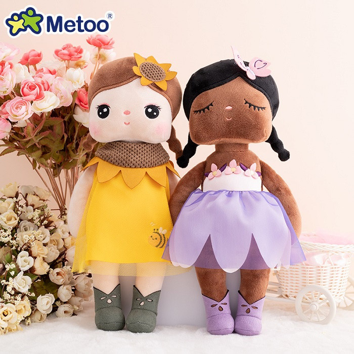 O novo brinquedo de pelúcia da fada das flores Angela da Metoo, brinquedo de pelúcia da série floral com tulipa rosa e g