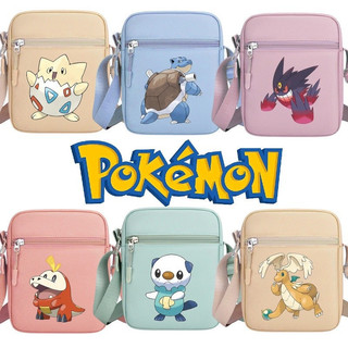 Bolsa quadrada pequena com estampa de moda Pokémon, bolsa transversal multifuncional para viagens, presente JEWQ