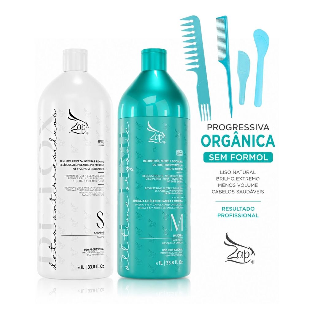 Zap All Time Orgânica Progressiva Profissional 2x1L