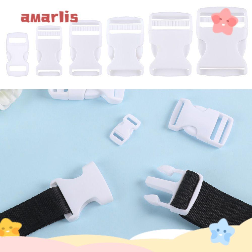 AMARLIS 2/5/10/20/30pcs Fivela Curva Ajustável 6 Tamanhos Hardware Dual Paracord Pulseira Bloqueio
