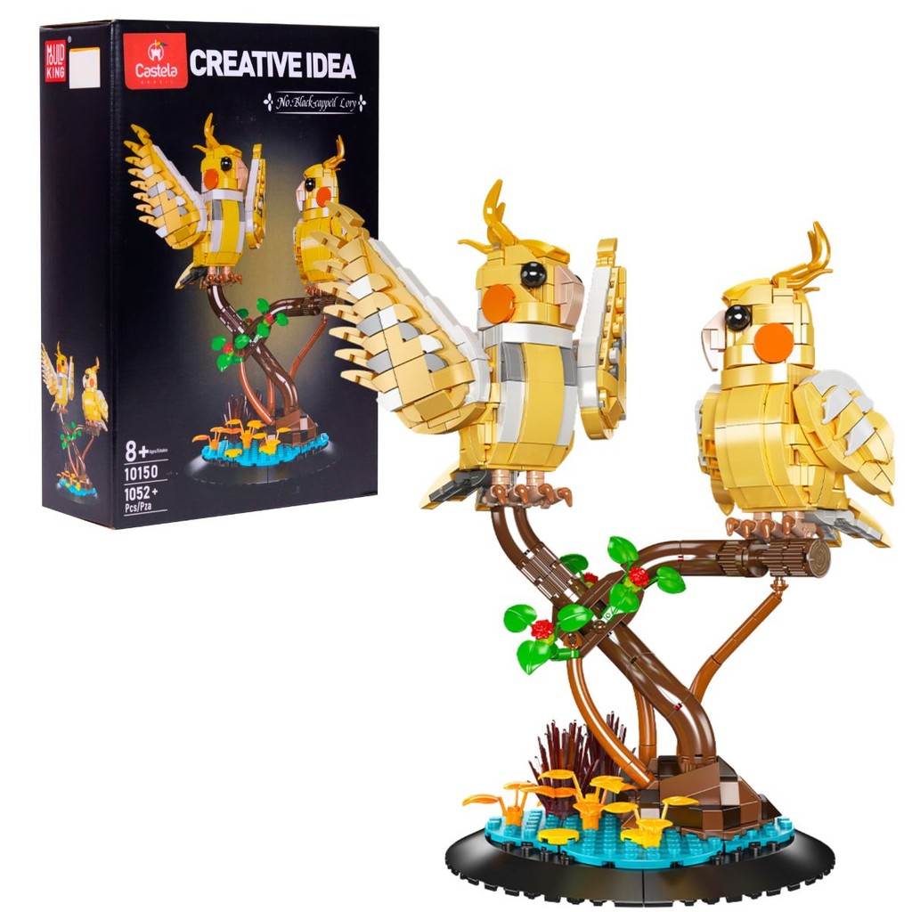 Blocos De Montar Loris De Capa Preta 1052 Peças - Castela em Oferta na Shopee