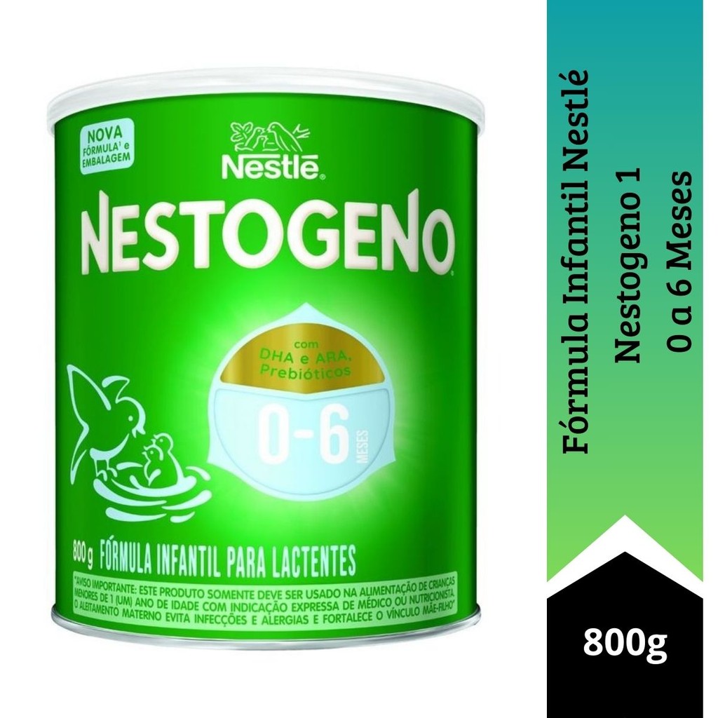 Fórmula Infantil Nestlé Nestogeno 1 0 a 6 Meses 800g