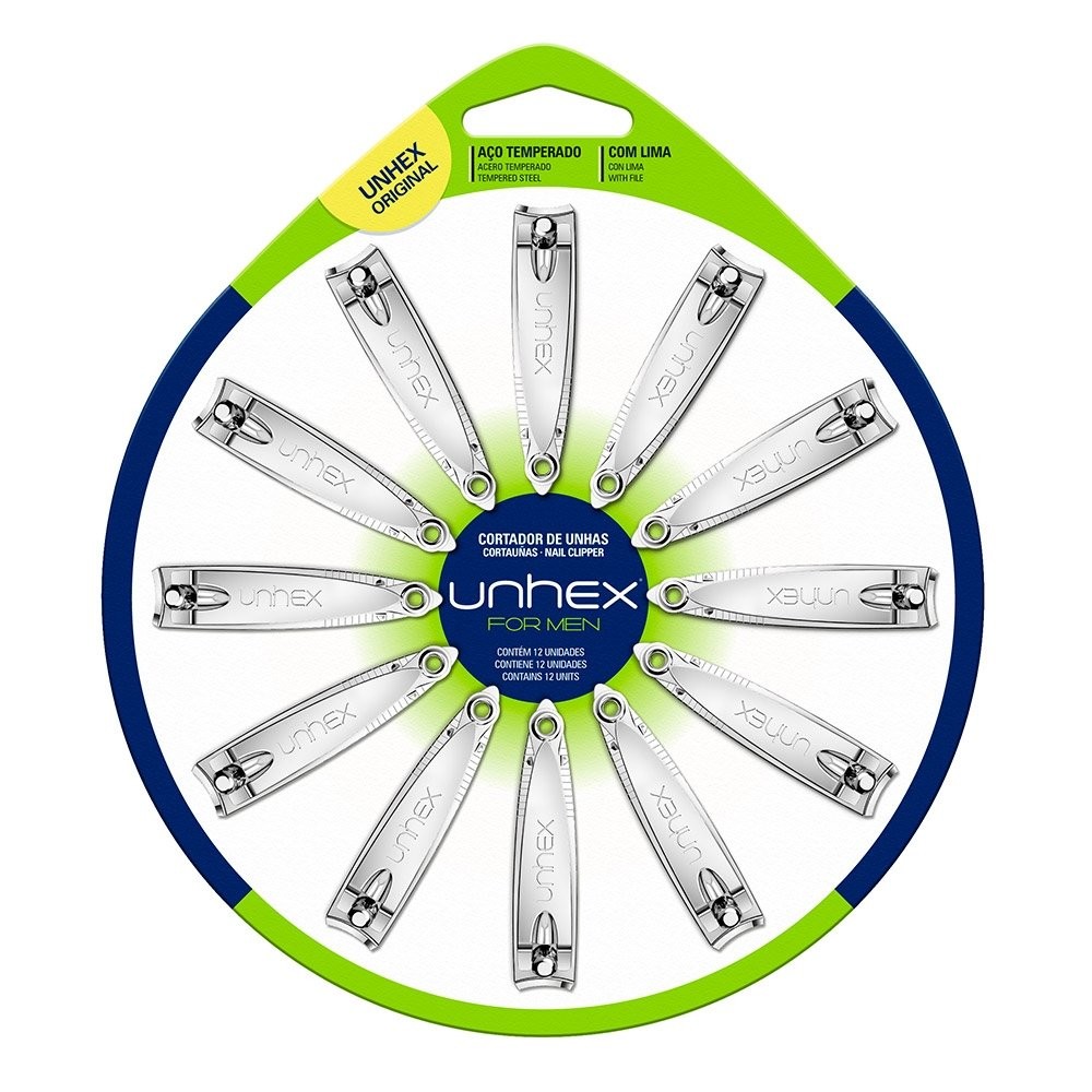 Cortador de Unha Unhex para as Mãos - Embalagem com 12 Unidadess em Oferta na Shopee
