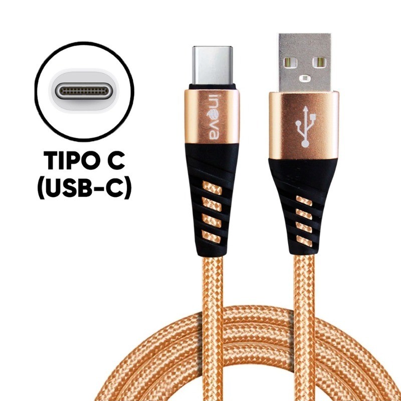 Cabo Carregador Tipo C, V8, Iphone 1 Metro Reforçado Ultra Rapido Turbo Resistente