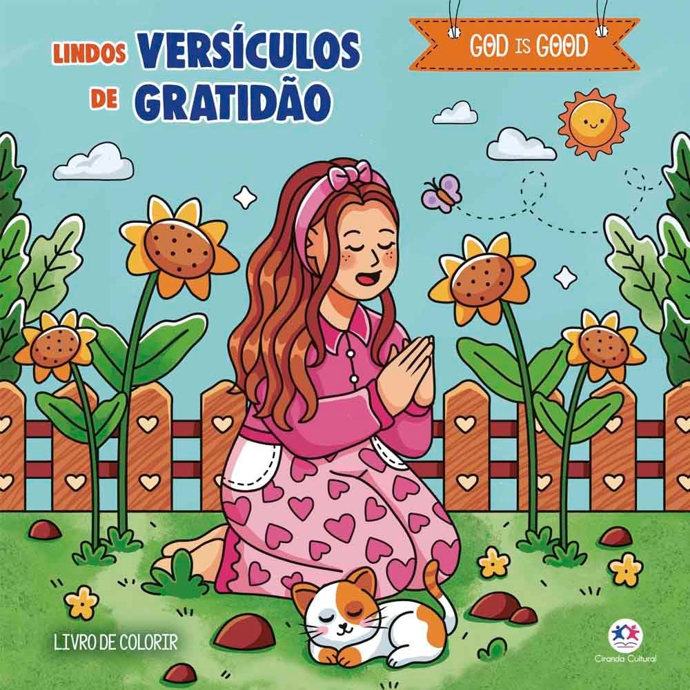 Lindos Versículos de Gratidão | Livro de Colorir