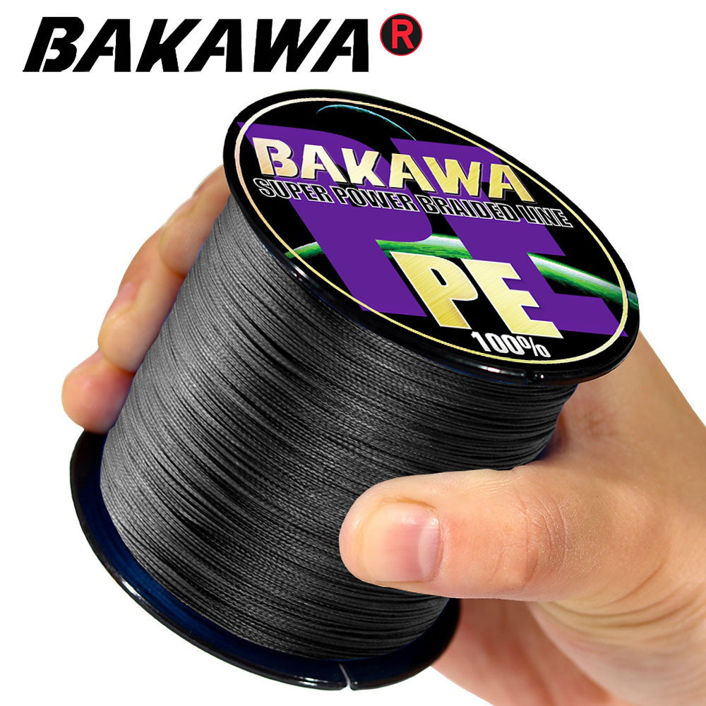 BAKAW4 Fios 300M Linha de Pesca Multifilamento Trançada Pesca Oceânica Super Corda de Pesca Acessórios de Pesca de Carpa
