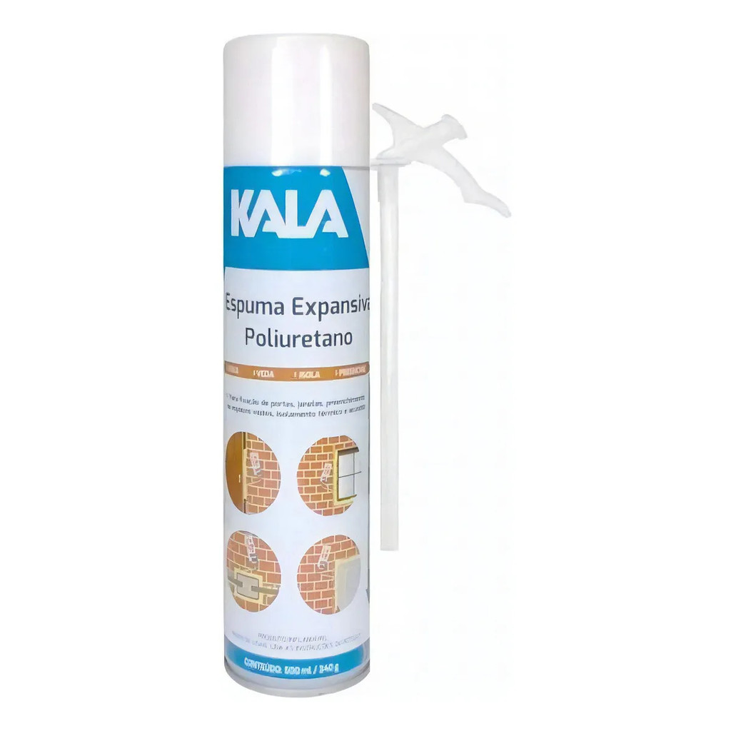 ESPUMA POLIURETANO 500ML/340G.  512630 KALA em Oferta na Shopee