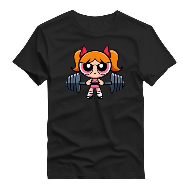 Camiseta Florzinha Maromba Feminina Academia 100% Algodão Camisa Estampa Meninas Super Poderosas