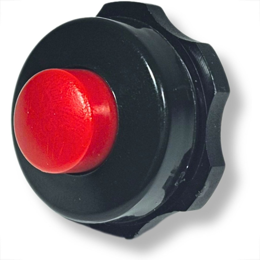 KIT 2 BOTÕES VERMELHO PULSO PARTIDA BUZINA UNIVERSAL CARROS CAMINHÕES COMPATÍVEL TOYOTA MERCEDES