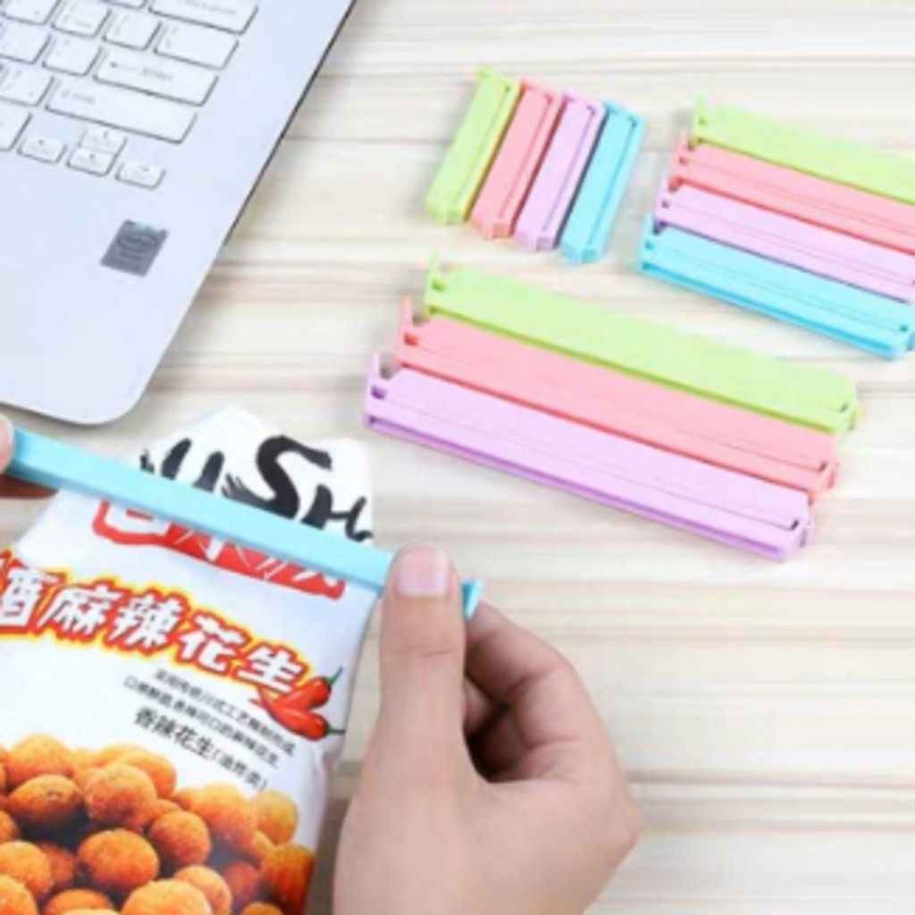 Conjunto Lacre Prendedores Pregador Protetor De Sacos e Embalagens Com Varias Medidas 12 Uns 3 Tamanhos em Oferta na Shopee