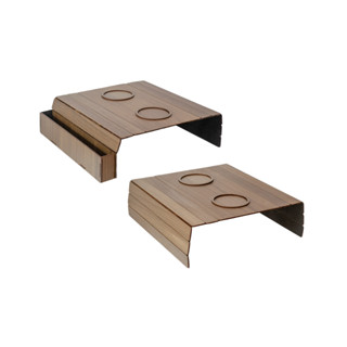 Esteiras Braço Sofá Porta Copos Controle MDF Madeira Capuccino Nogueira Caramelo Tabaco em Oferta na Shopee