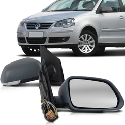 Retrovisor Polo 2008 2009 2010 2011 Elétrico Com Pisca