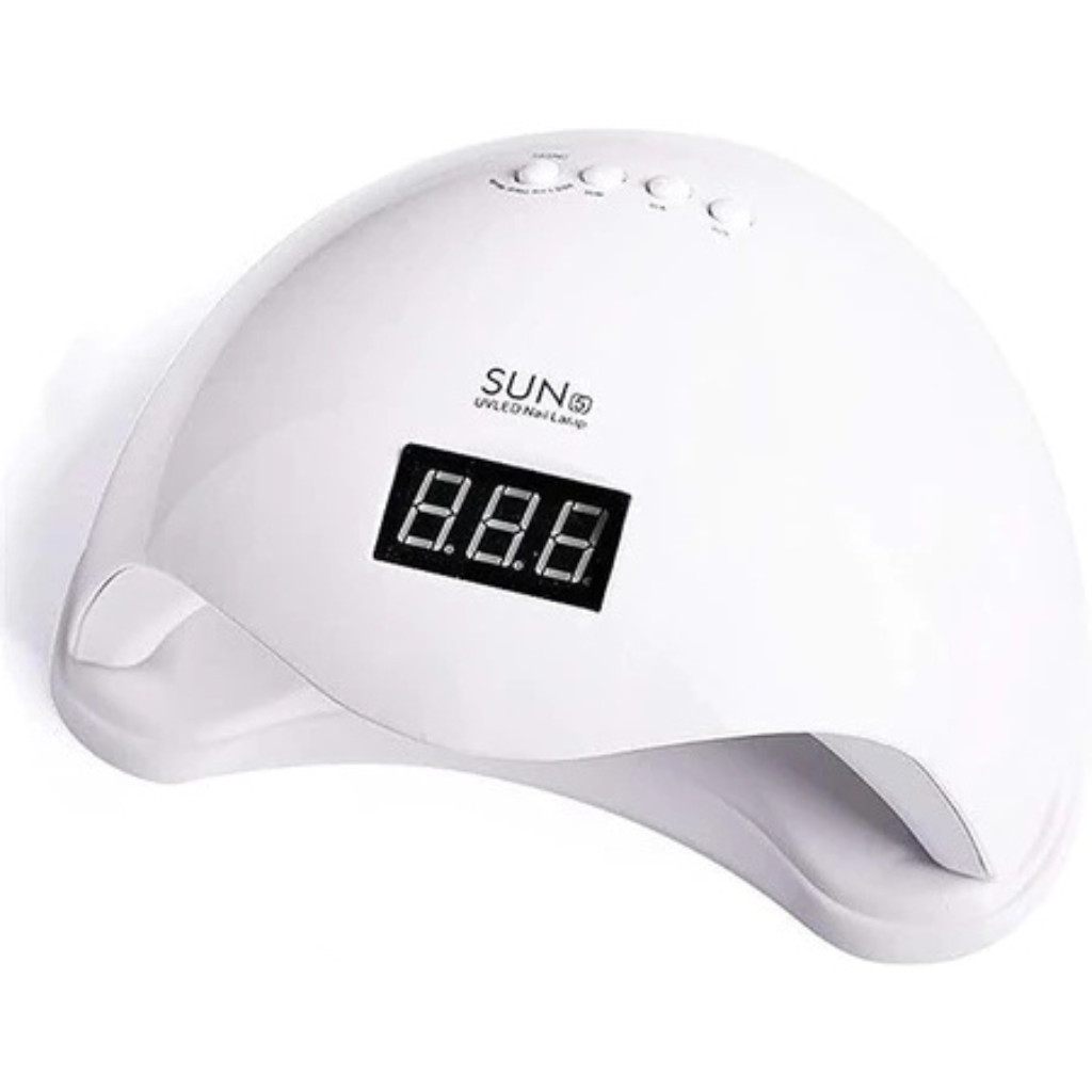 Cabine Sun 5 48w Rosa/Branca Bivolt Uv/led  Timer Led Unhas Gel