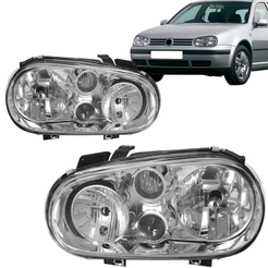 Par Farol Golf 99 00 01 02 03 04 05 06 Com Auxiliar Manual / Elétrico