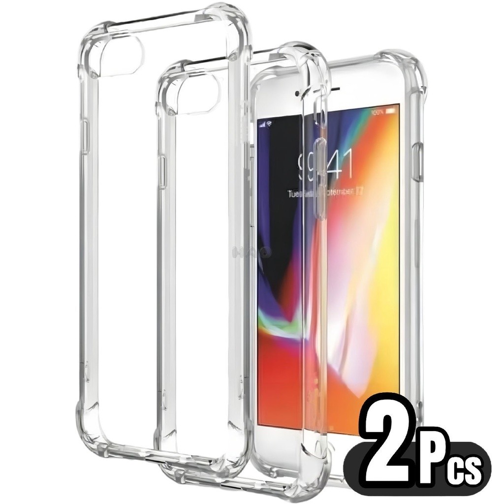 Kit 2 e 4 Capa Capinha IPhone Transparente Anti Impacto Tpu Case Para Apple 6 7 8 Plus Se X Xr 11 12 13 14 15 16 Pro Max