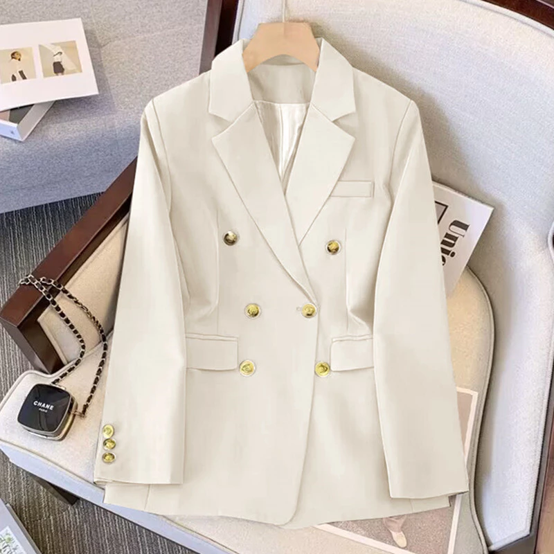 Off-White Casual Pequeno Terno Jaqueta Feminino Design Nicho Solto Top Terno de Estudante — imagem 1
