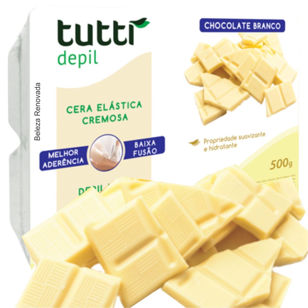 Cera depilação quente elástica corporal 500g Tutti Depil