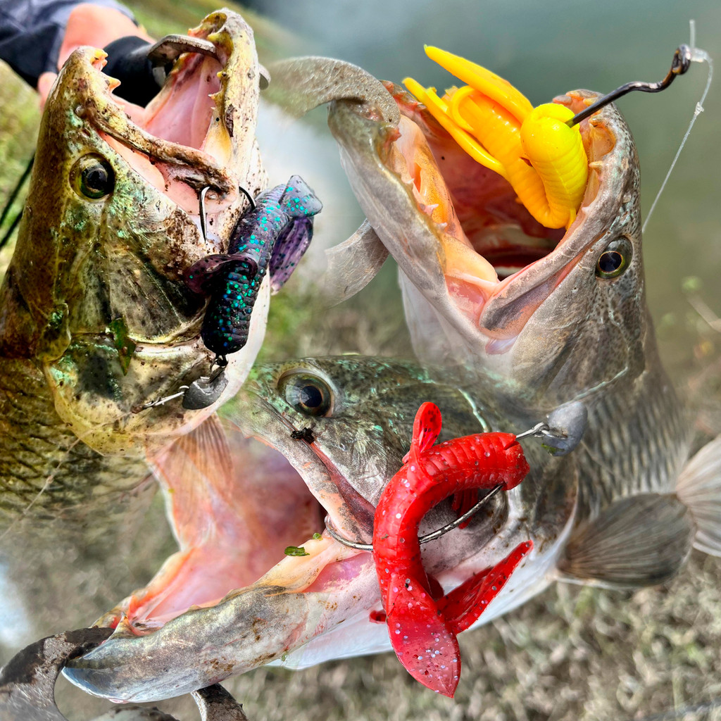 2pçs Iscas Artificiais Soft Tube Criatura Matadeira Craw Pesca Black Bass Traíra Tucunaré Robalo