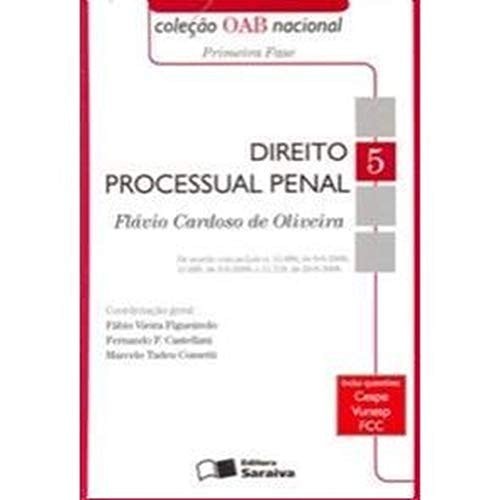 Livro Direito Processual Penal Volume 5 Coleção OAB Nacional de Fábio Vieira Figueiredo e outros 7537862