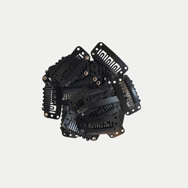 Kit 20 unidades Presilha Tic Tac Preta